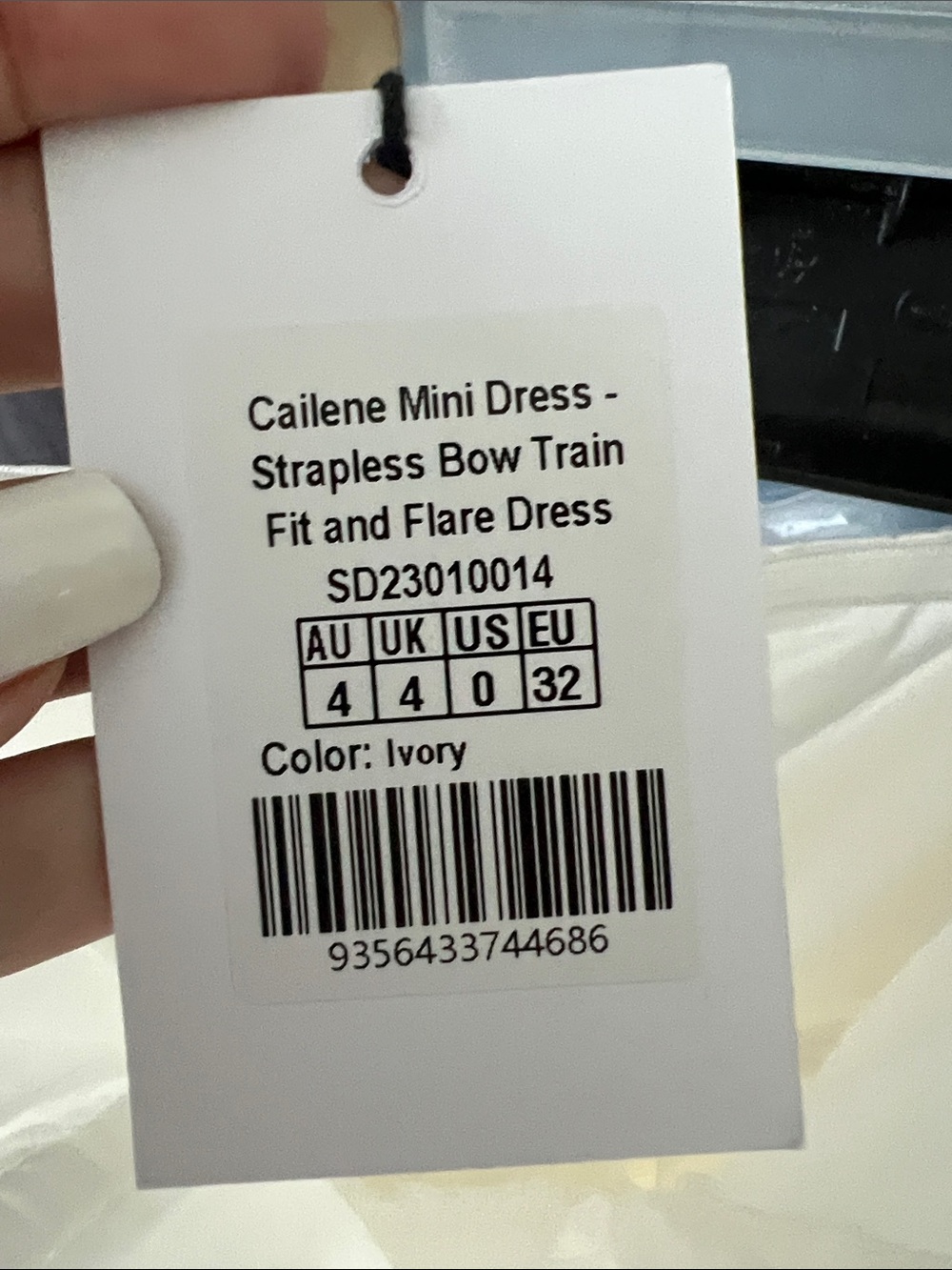NWT REVOLVE Australia SHOWPO Cailene pearl stud tulle fit flare mini dress US 0 - Picture 9 of 15